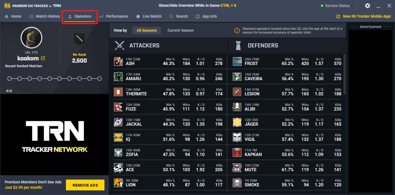 【彩虹六号围攻】R6 Tracker插件介绍及分享（萌新向）-第3张